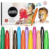 Pinturas Cara para Niños,12 Colores Pinturas para...