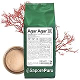 Saporepuro Agar Agar en polvo 1 kg - Espesante y Gelificante vegetal natural