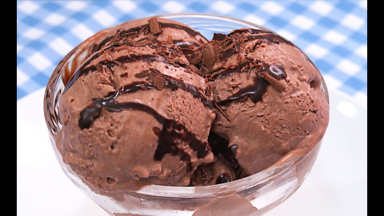 helado de chocolate casero fácil sin nata