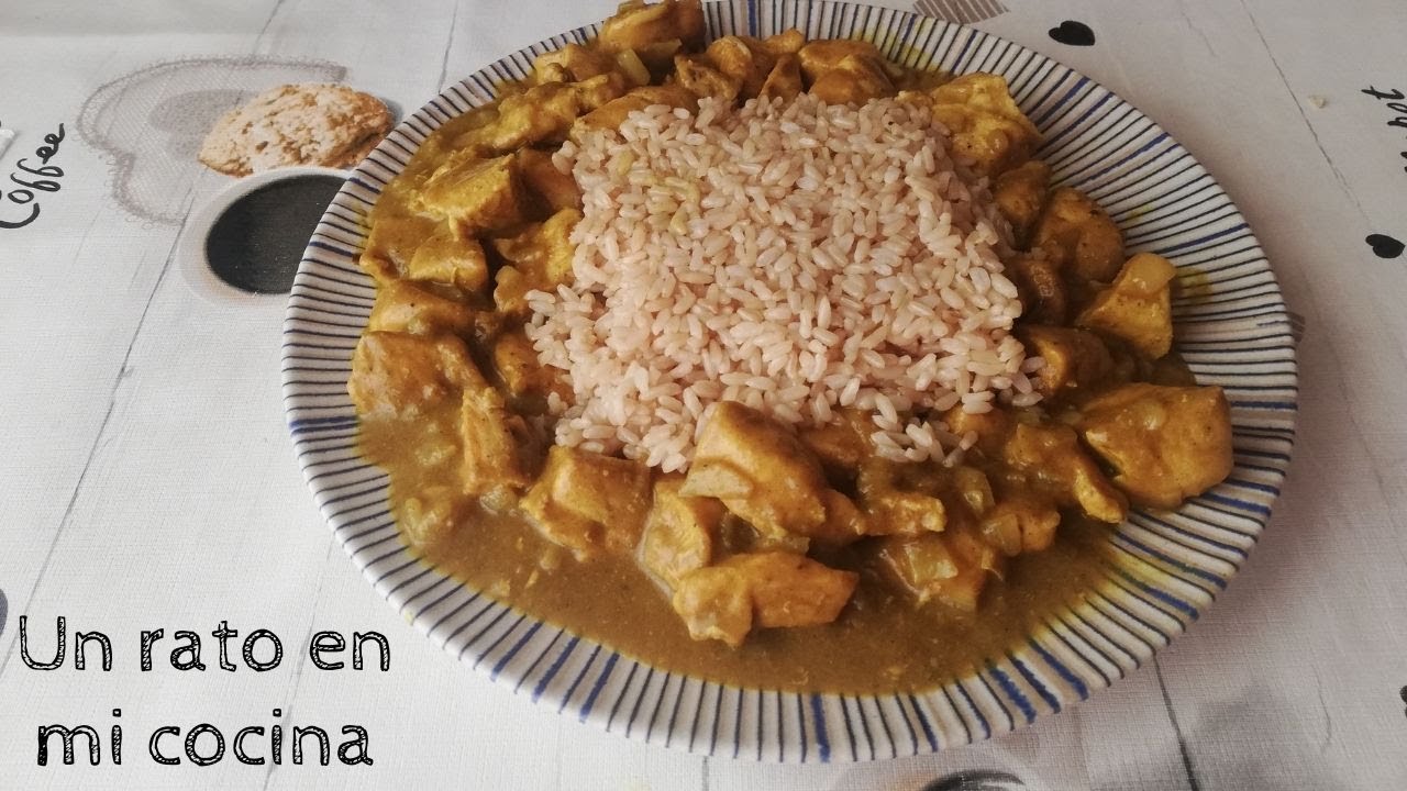 pollo al curry sin nata